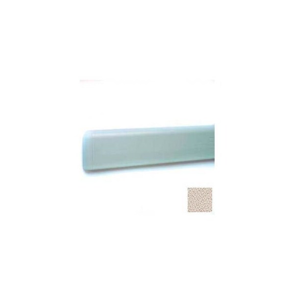Pawling Wall Guard W/Rounded Top Edge, Aluminum Retainer, 4"H x 12'L, Khaki Brown WG-4-12-682 - main